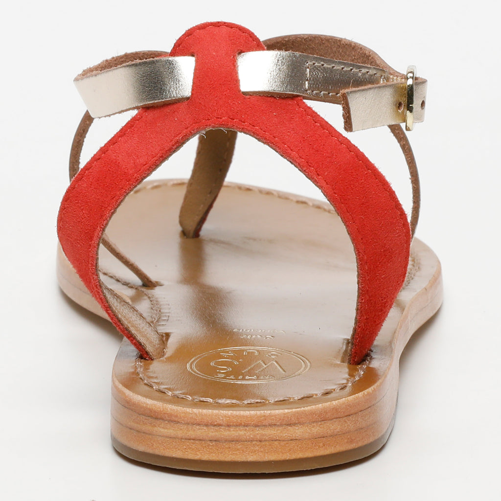 Sandales Scriptura - Rouge & Or