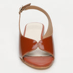 White Sun - Sandales Charly - Camel Buff Patent - Camel Patent