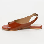 White Sun - Sandales Charly - Camel Buff Patent - Camel Patent