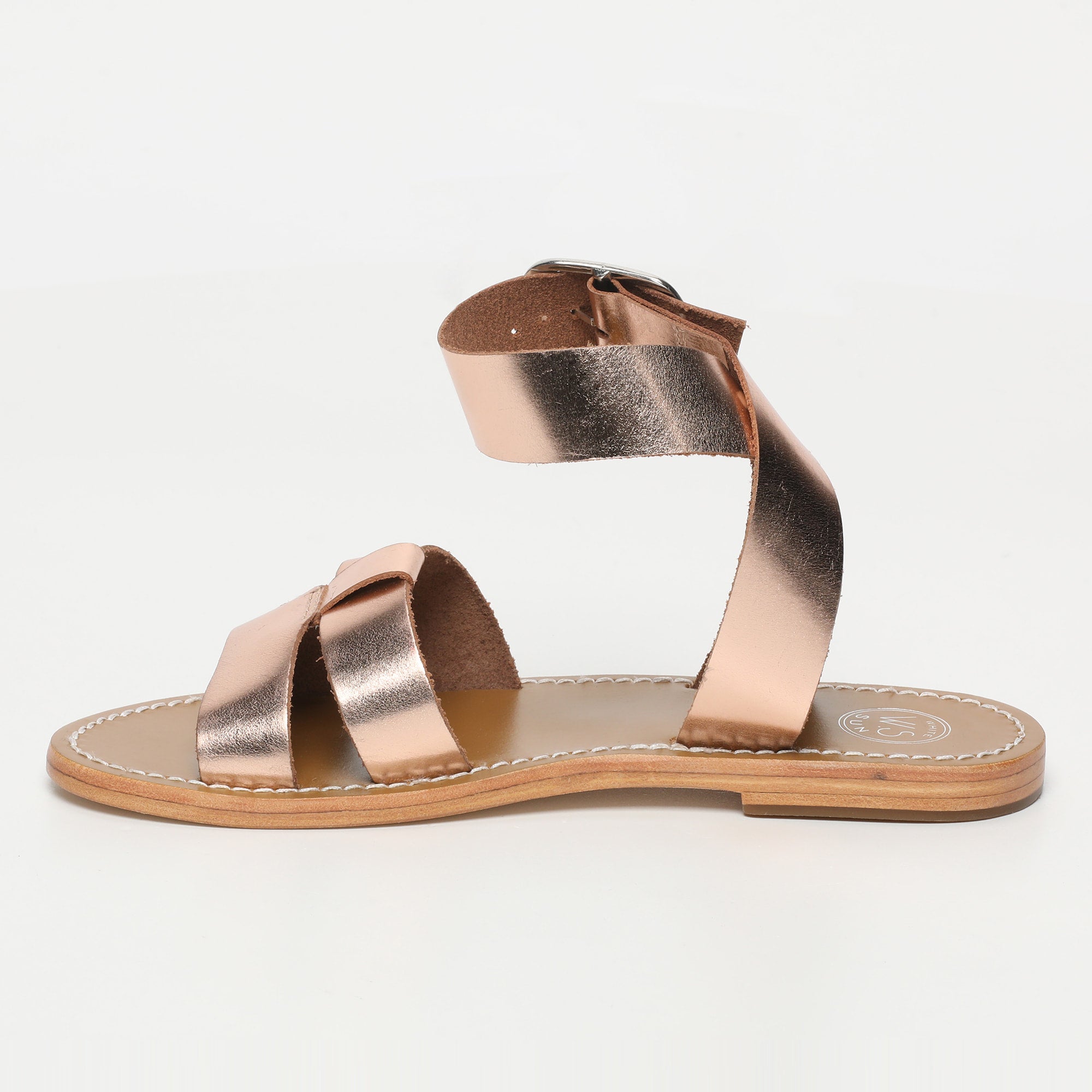 White Sun - Sandales Tahani - Rosegold Buff - Rose