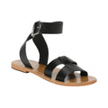 White Sun - Sandales Tahani - Black Buff - Noir