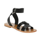 White Sun - Sandales Tahani - Black Buff - Noir
