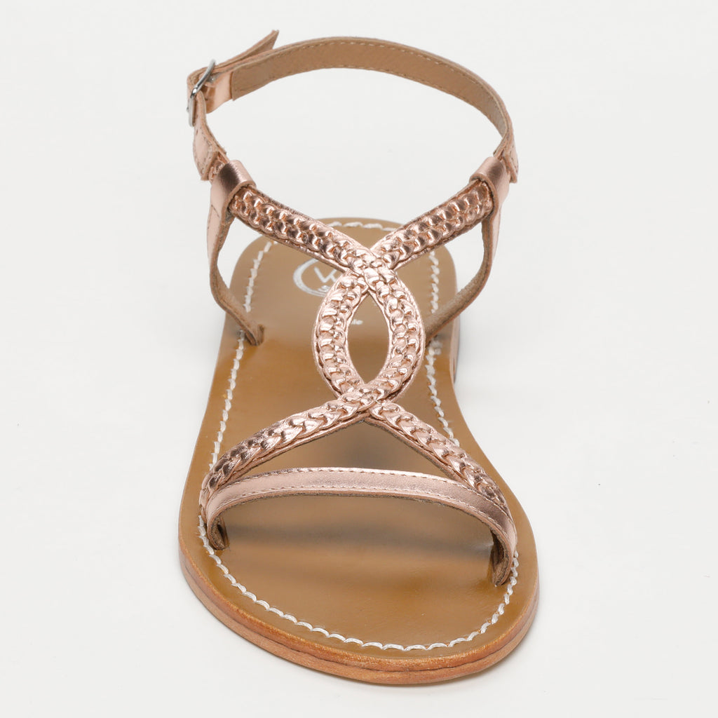 Sandales Tara - Or Rose