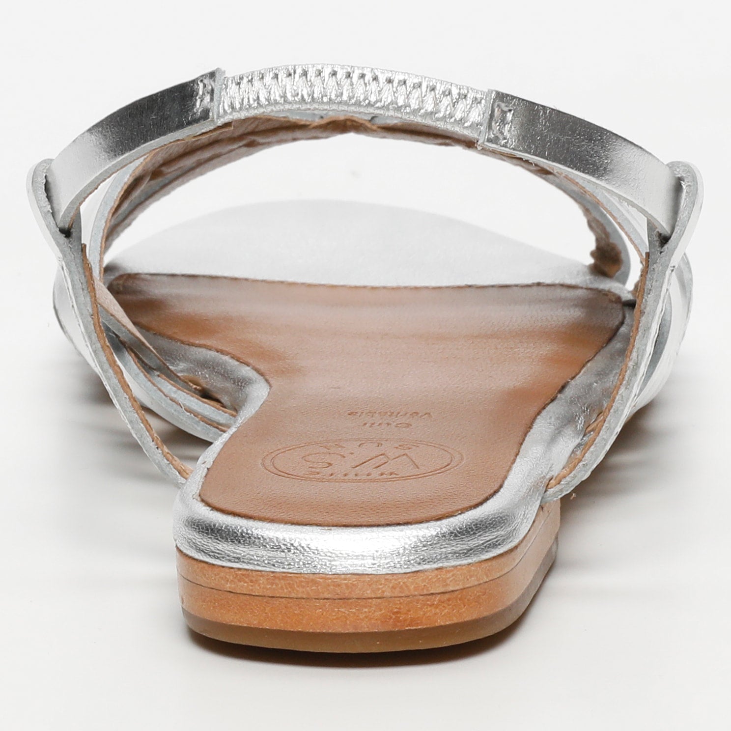 White Sun - Sandales Babitha - Silver Goat Leather - Silver