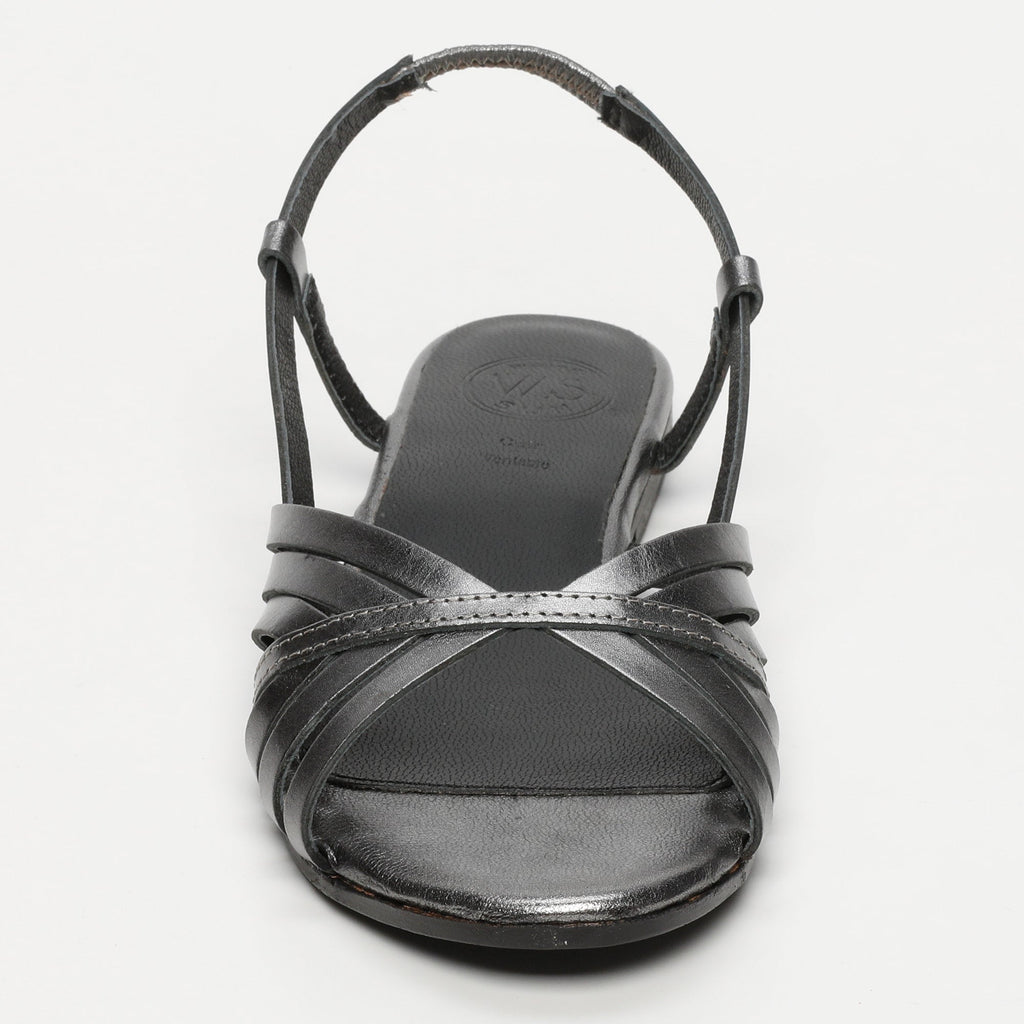 White Sun - Sandales Babitha - Pewter Goat Leather - Pewter