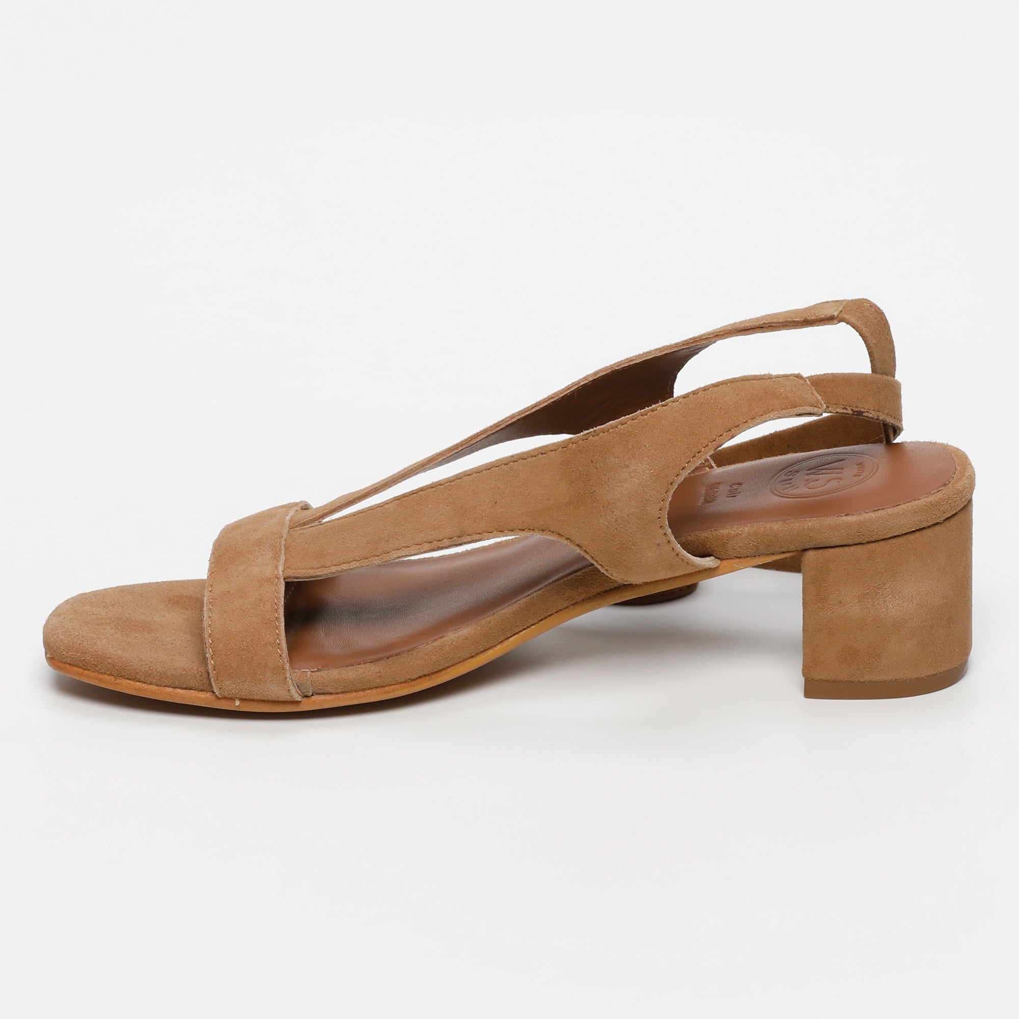 White Sun - Sandales Talon Isinya - Marron Goat Suede - Marron