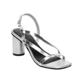 White Sun - Sandales Talon Jaipur - Silver Buff - Silver