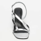 White Sun - Sandales Talon Jaipur - Silver Buff - Silver