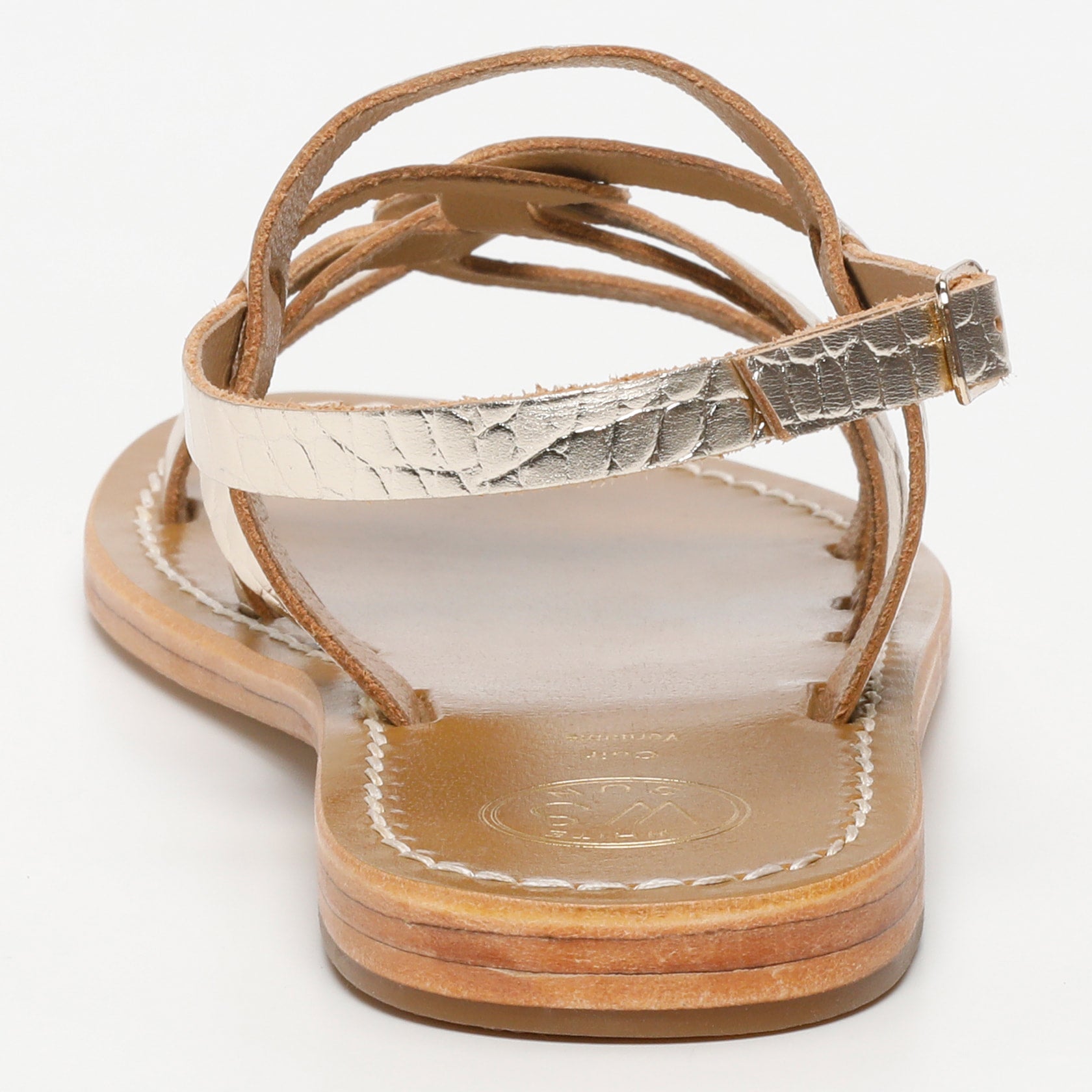 Sandales Tonosi - Light Gold Croco