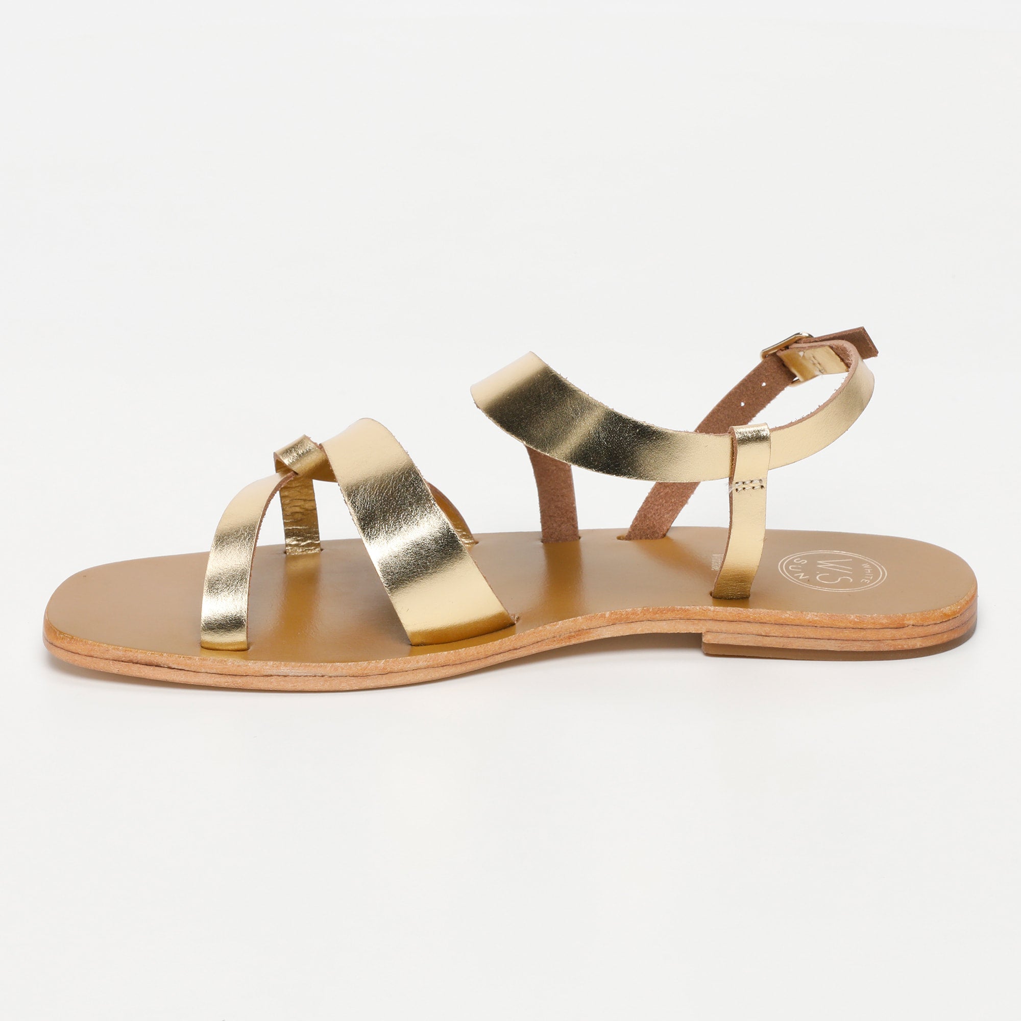 White Sun - Sandales Opio - Dark Gold Buff - Doré