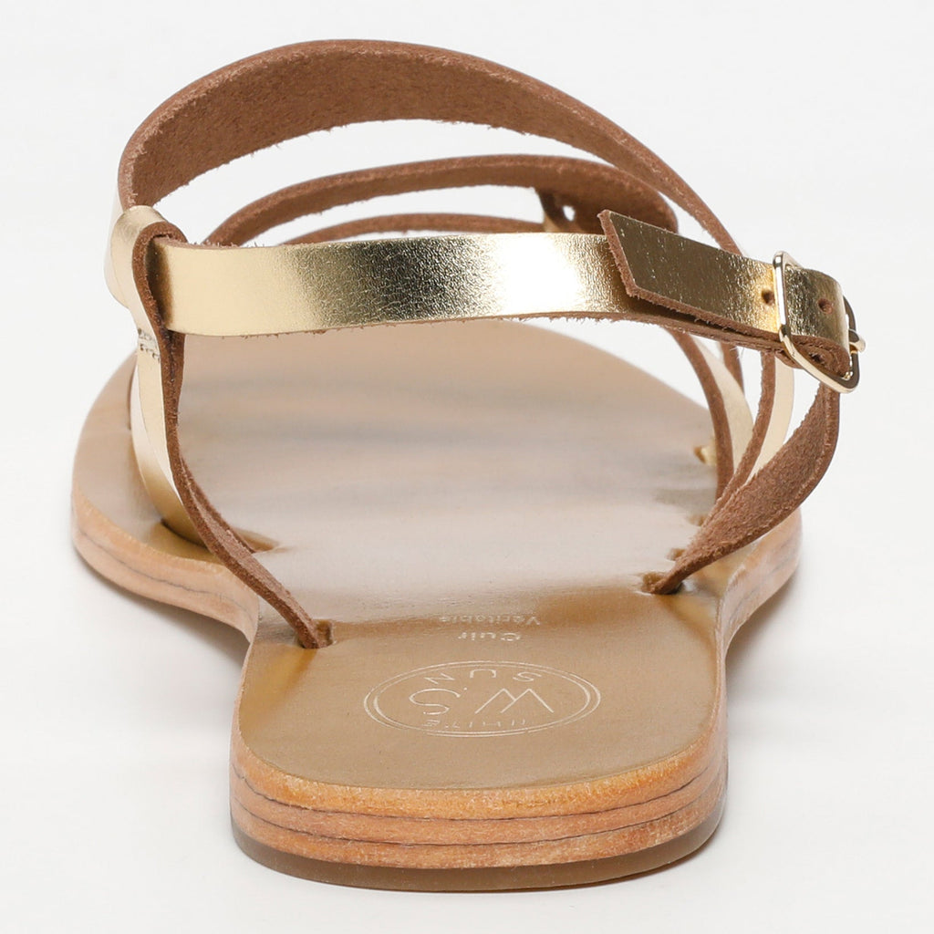 White Sun - Sandales Opio - Dark Gold Buff - Doré