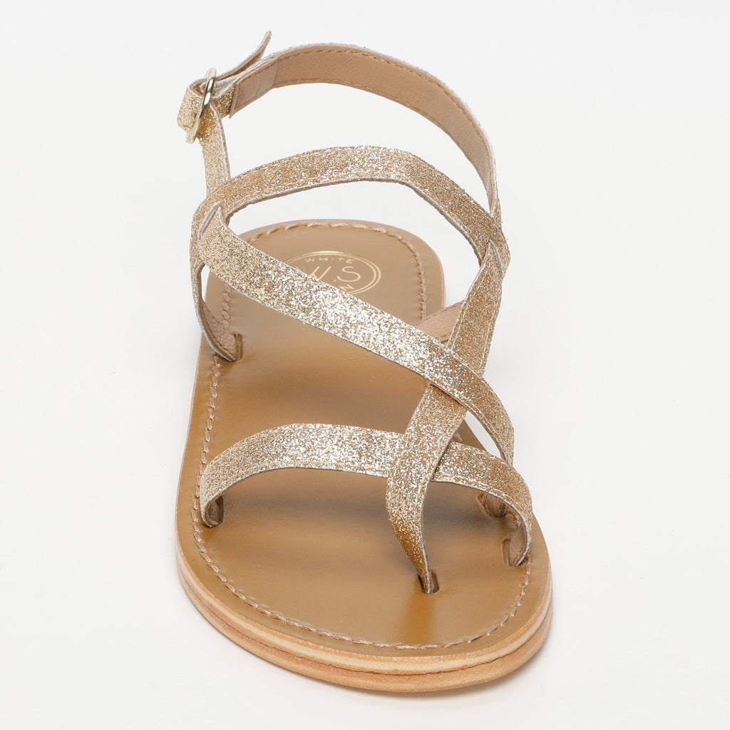 White Sun - Sandales Alassio - Gold Glitter - Gold Glitter
