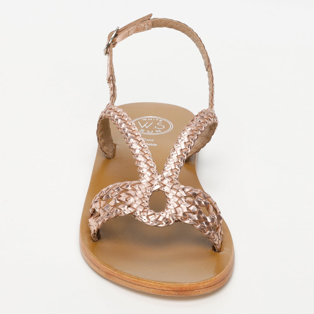 White Sun - Sandales Katy - Rosegold Buff - Rose