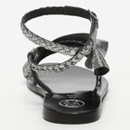 White Sun - Sandales Yonora - Pewter Crackle Foil Goat - Gris