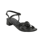 White Sun - Sandales Talon Akebi - Black Sheep Nappa - Black