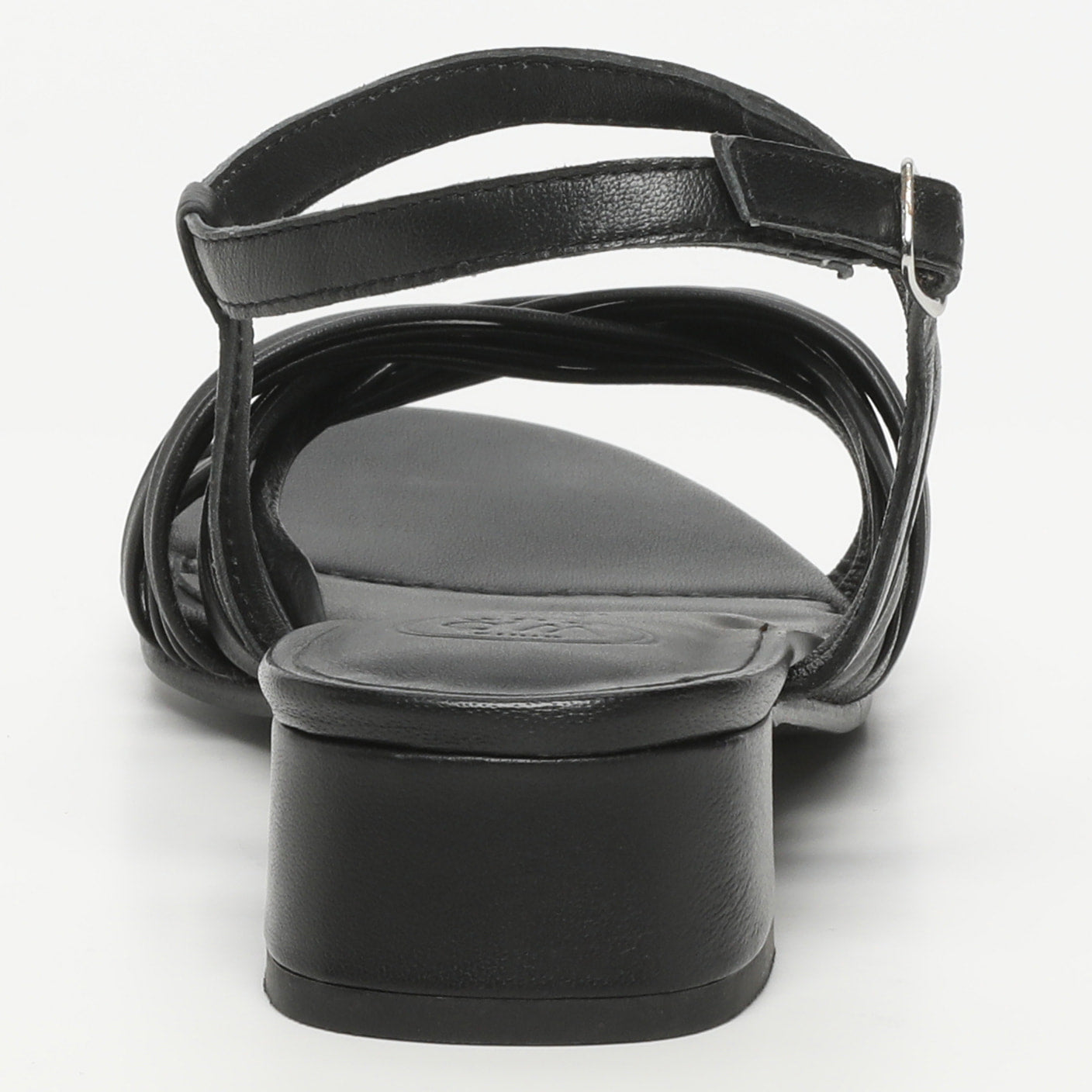 White Sun - Sandales Talon Akebi - Black Sheep Nappa - Black