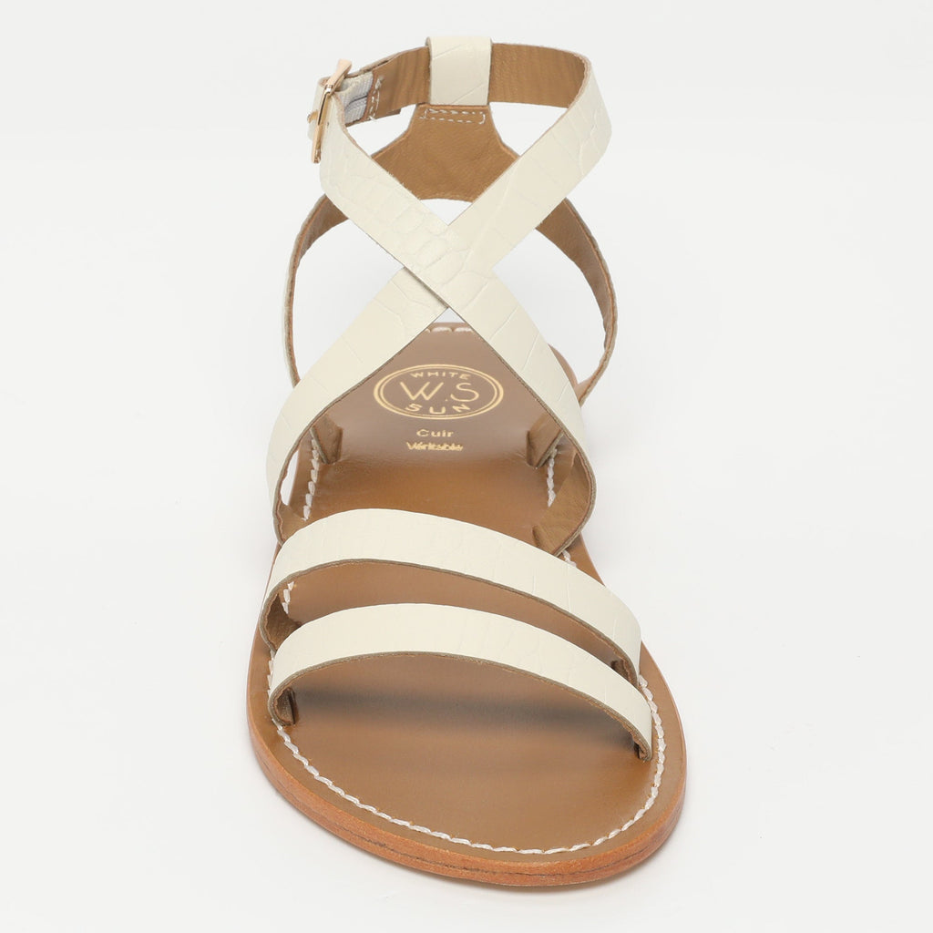 Sandales Lesia - White Croco