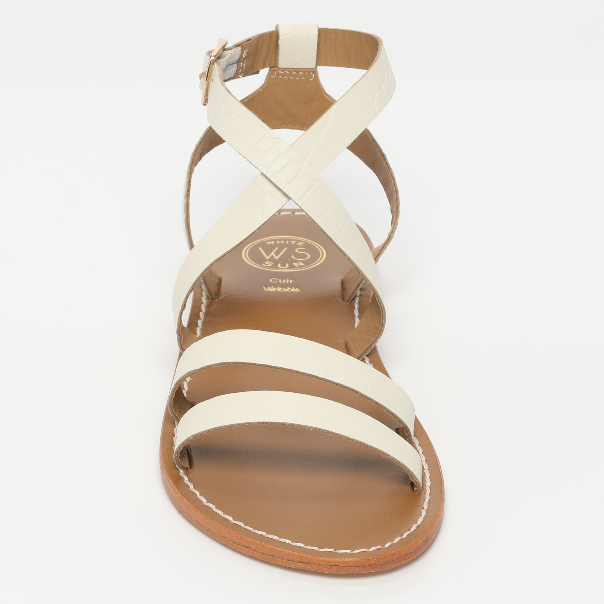 Sandales Lesia - White Croco