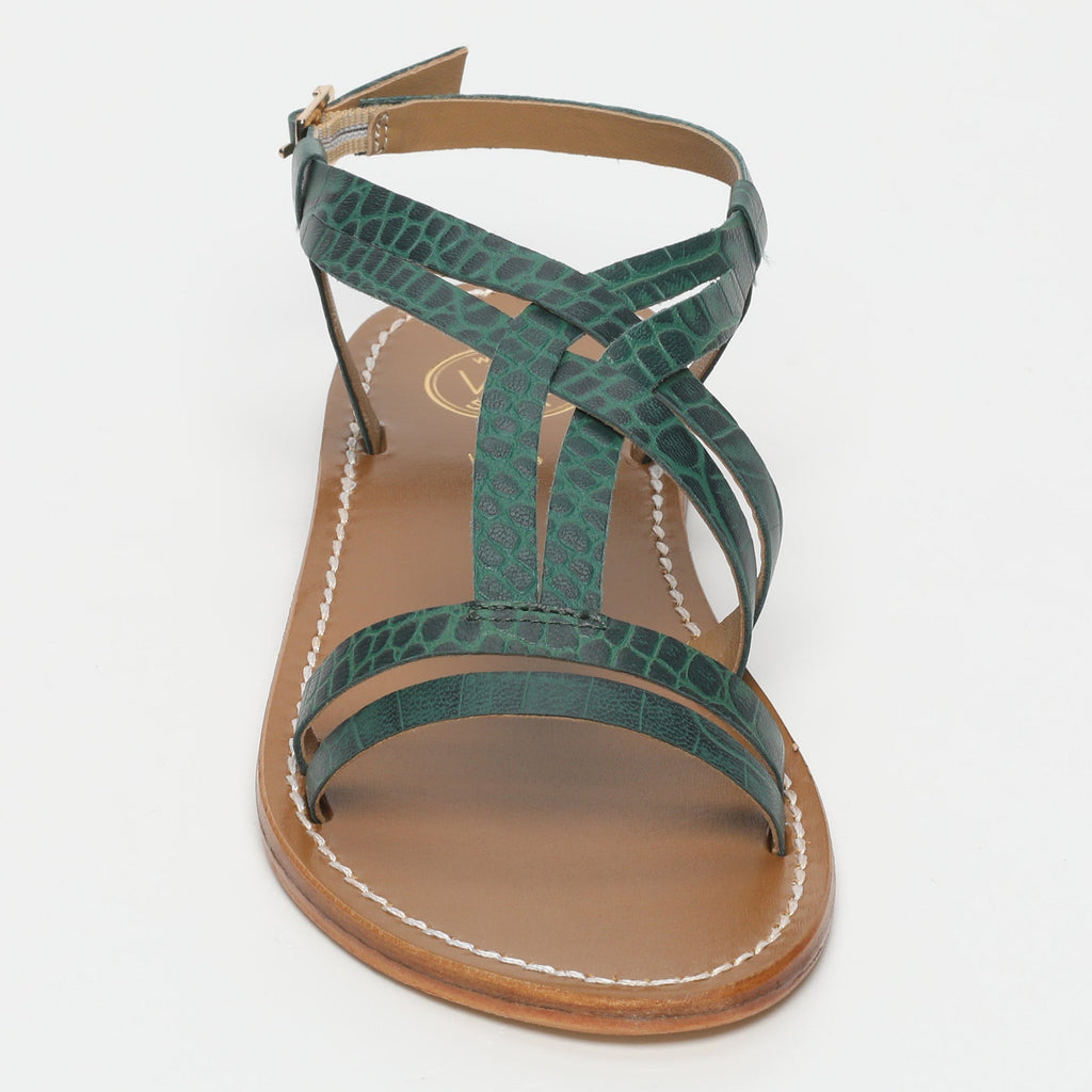 Sandales Berlanga - Green Croco