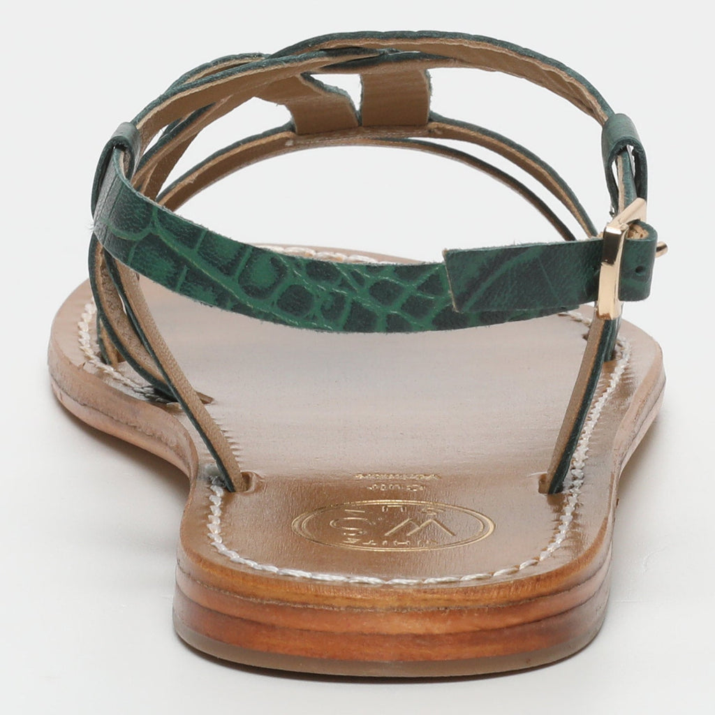 Sandales Berlanga - Green Croco