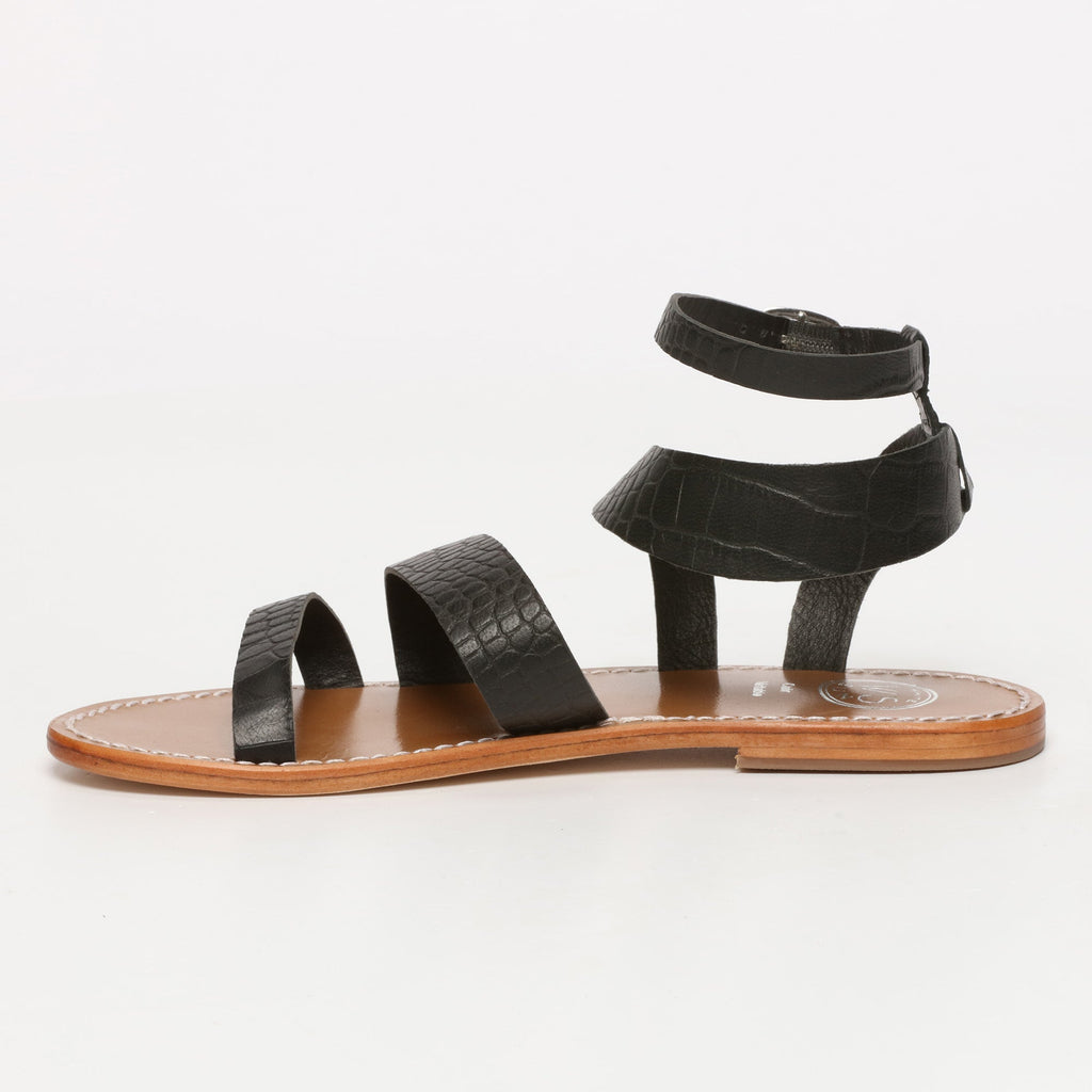 Sandales Oasis - Black Croco