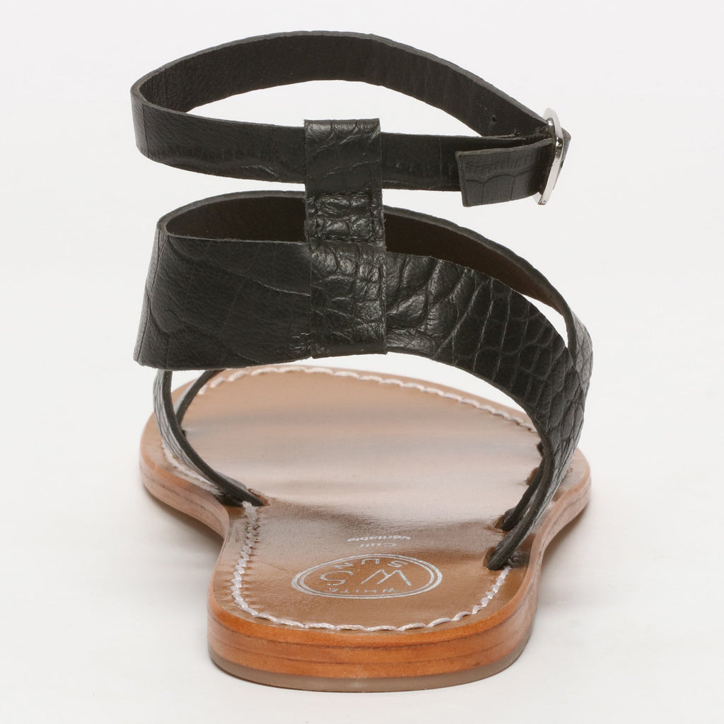 Sandales Oasis - Black Croco