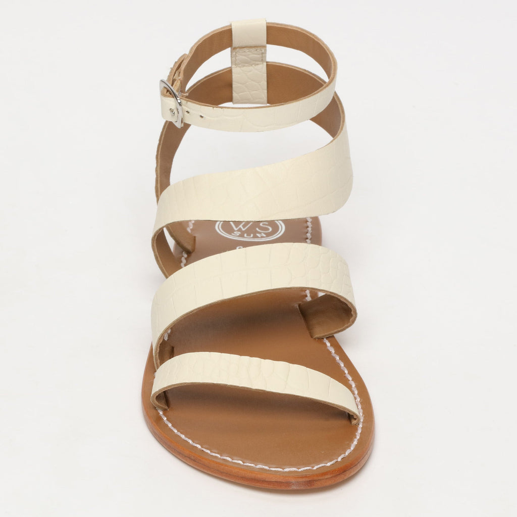 Sandales Oasis - White Croco
