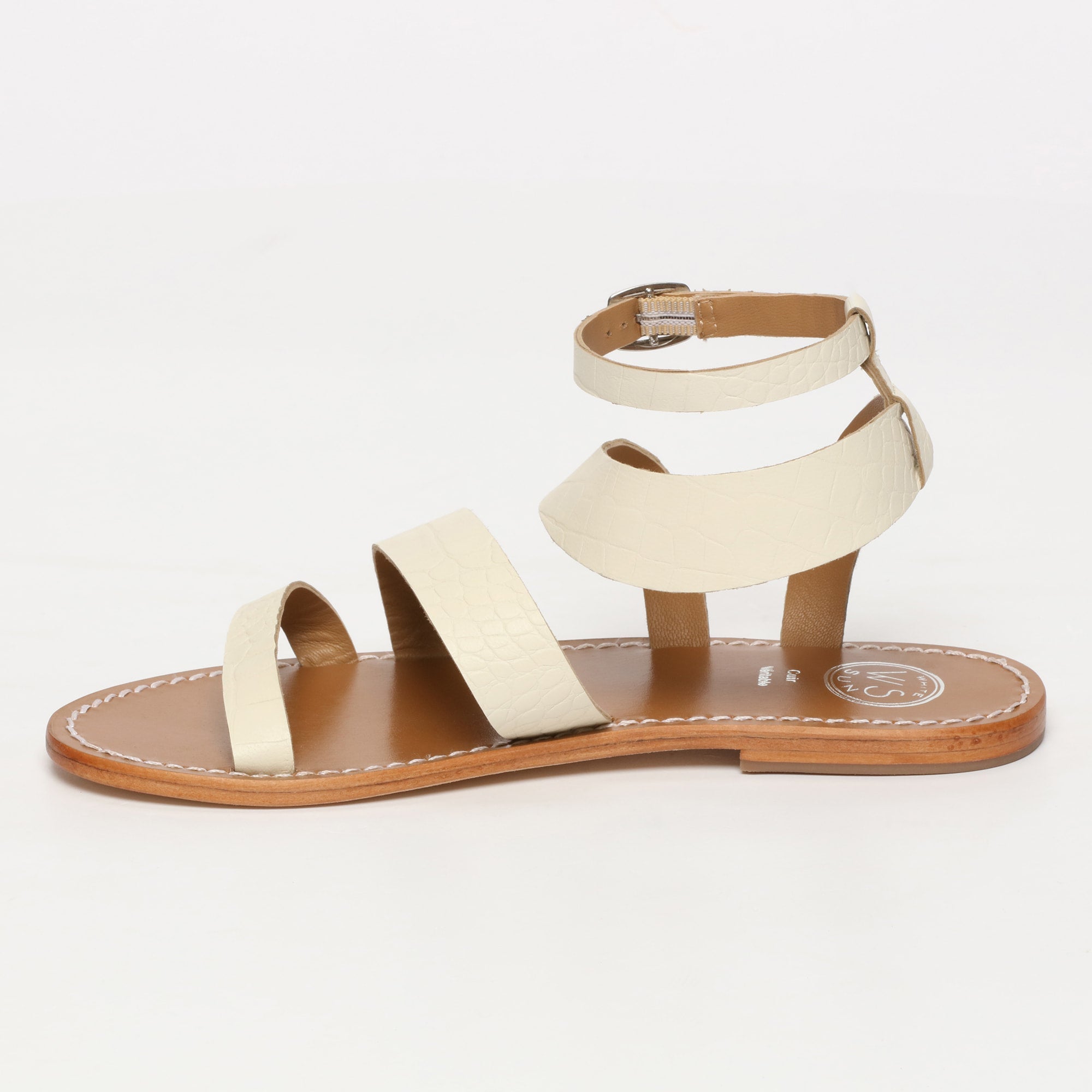 Sandales Oasis - White Croco