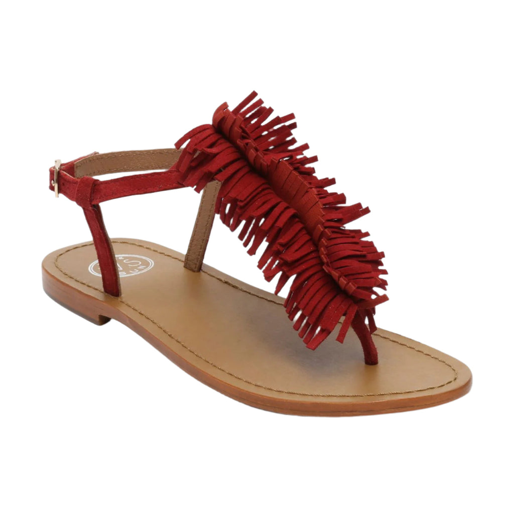 White Sun - Sandales Hydatina - Red Goat Suede - Rouge