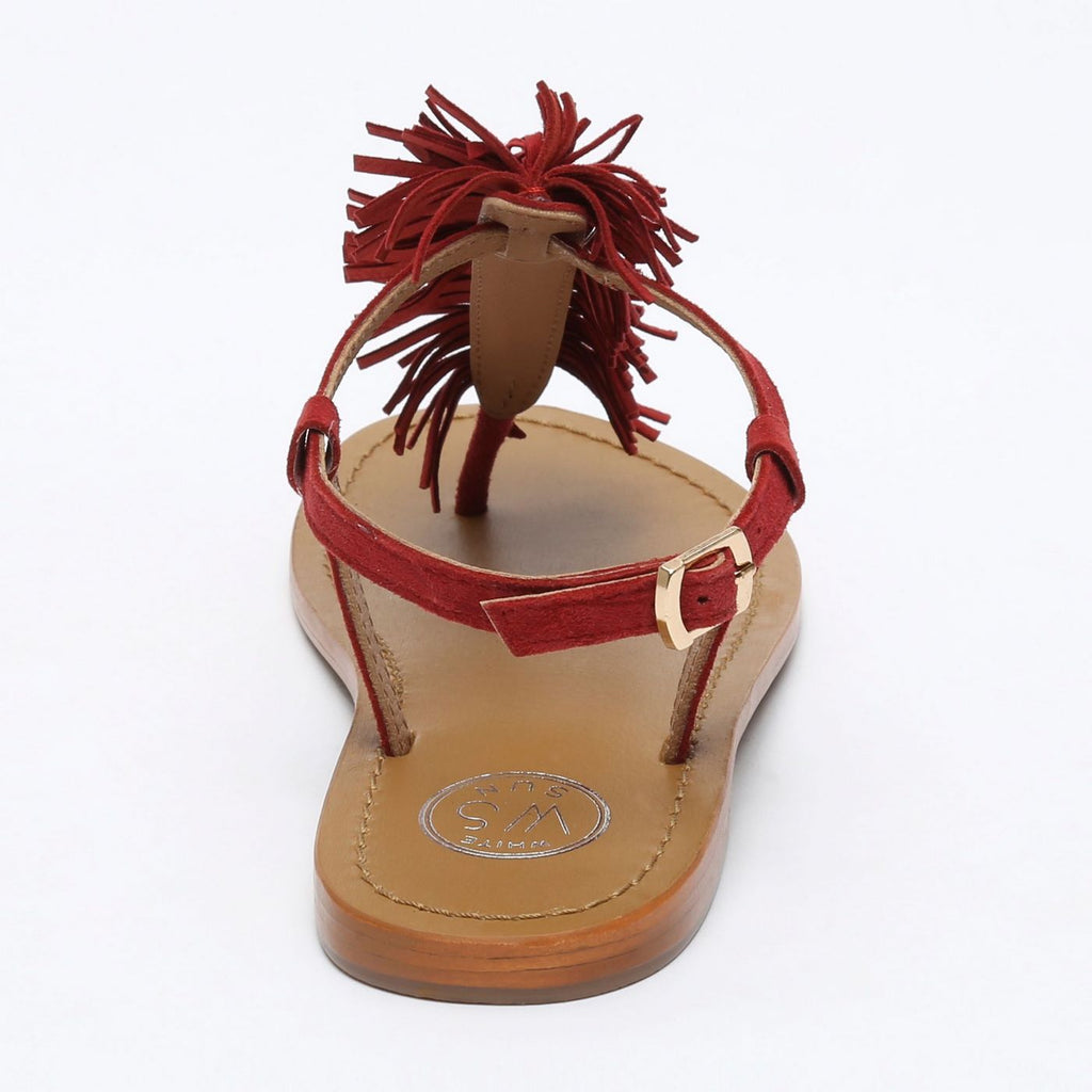 White Sun - Sandales Hydatina - Red Goat Suede - Rouge