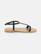 Sandales Digitalis - Black+Silver