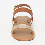 White Sun - Sandales Bursa - Gold Snake Foil - Gold+Marron
