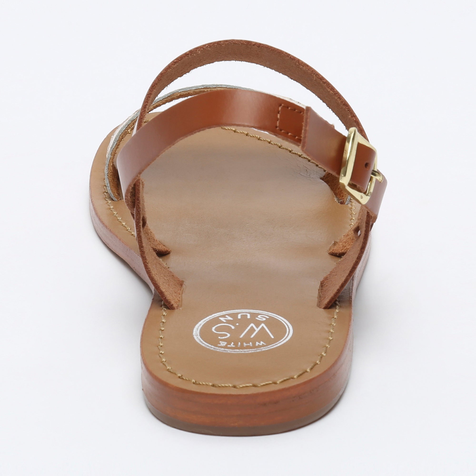 White Sun - Sandales Bursa - Gold Snake Foil - Gold+Marron