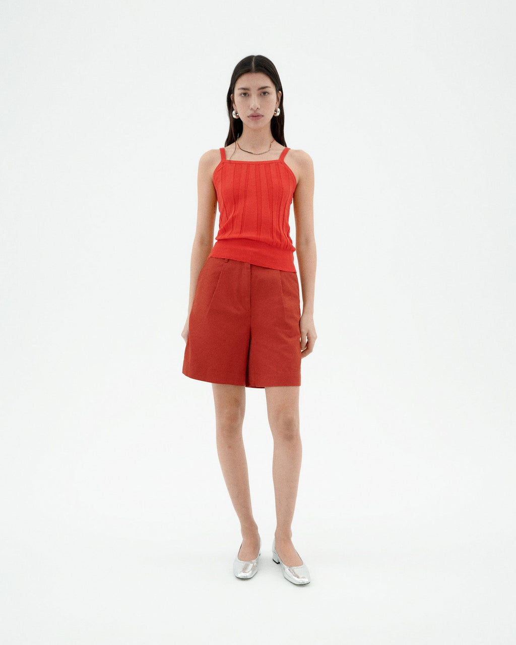 Short rojo hemp Lia sostenible-2