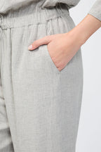 Combinaison Trou De Serrure Dans Le Dos - Gris Chiné - Femme