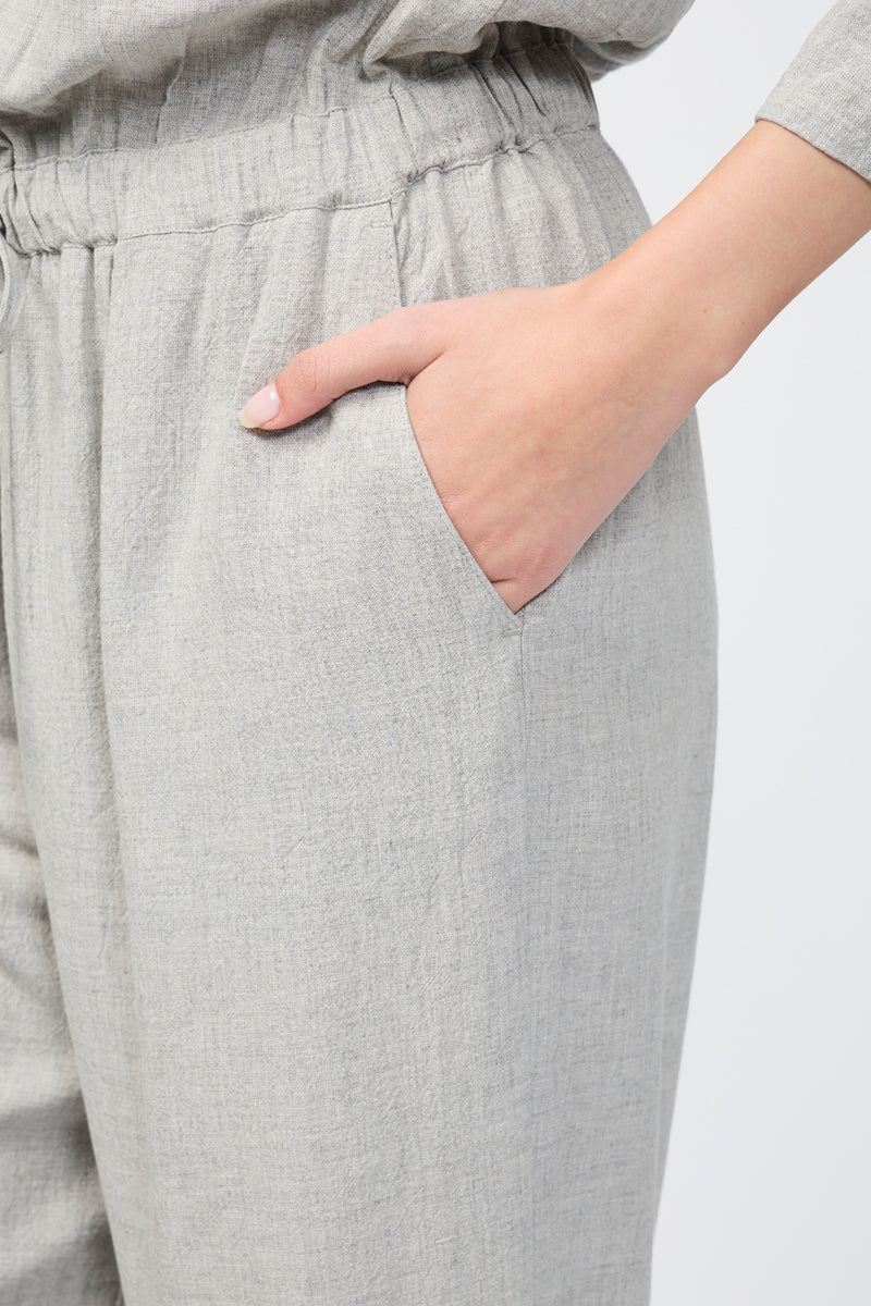 Combinaison Trou De Serrure Dans Le Dos - Gris Chiné - Femme