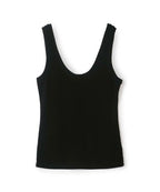 Débardeur Tencel Cachemire À Encolure Dégagée - Noir - Femme