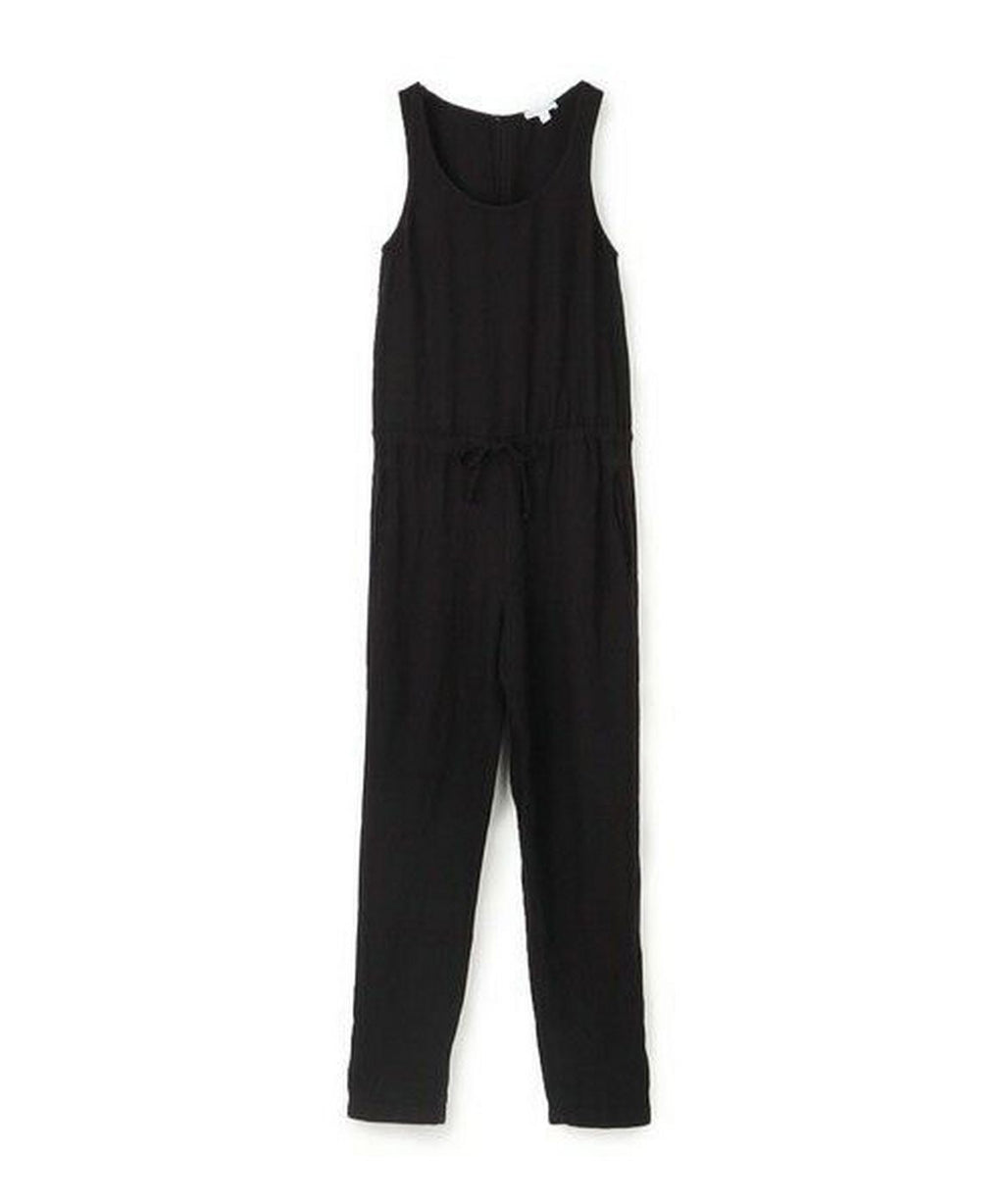 Combinaison Tencil Linen Blend Romper - Noir - Femme