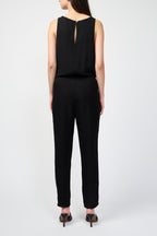 Combinaison Tencil Linen Blend Romper - Noir - Femme