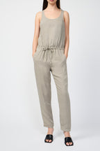 Combinaison Tencil Linen Blend Romper - Silt Pigment - Femme