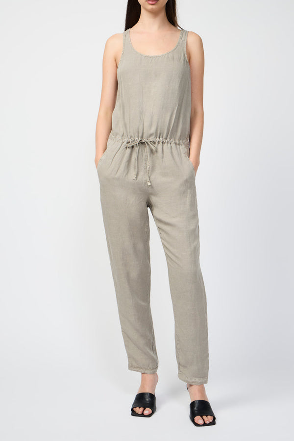 Combinaison Tencil Linen Blend Romper - Silt Pigment - Femme