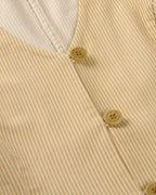 Chaleco rayas amarillo Alisa sostenible silueta - 2