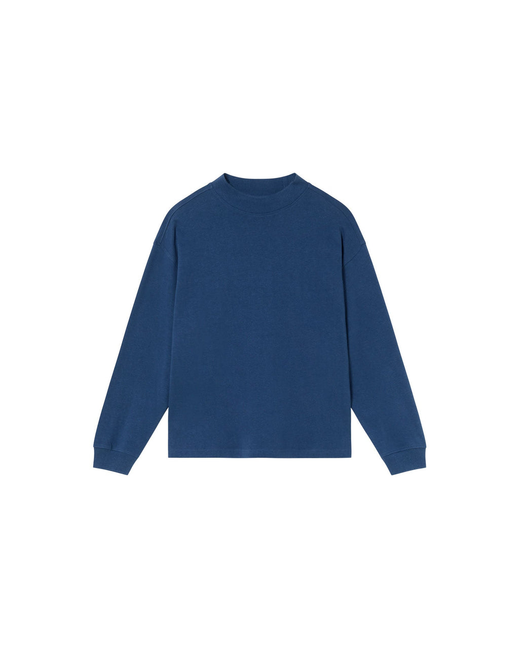 Camiseta gruesa azul hemp Freire sostenible - silueta 1