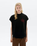 Camiseta bordada a mano flower Volta sostenible - 1