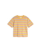 Camiseta rayas multicolor Lucia sostenible silueta - 1