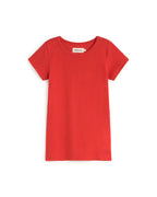 Camiseta slim roja Mirna-R sostenible silueta - 1