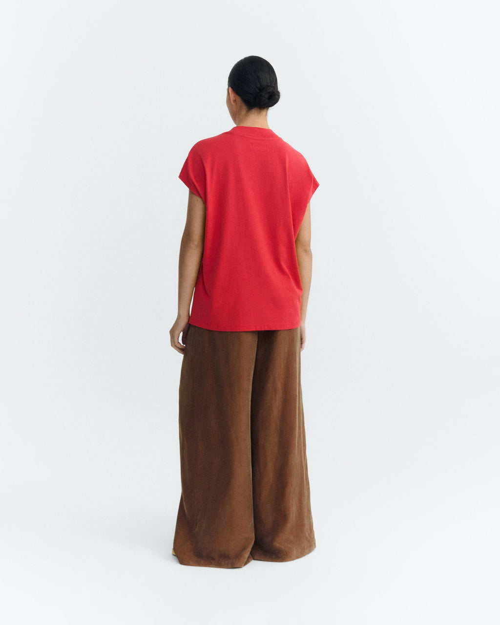 Camiseta básica roja Volta sostenible - 3