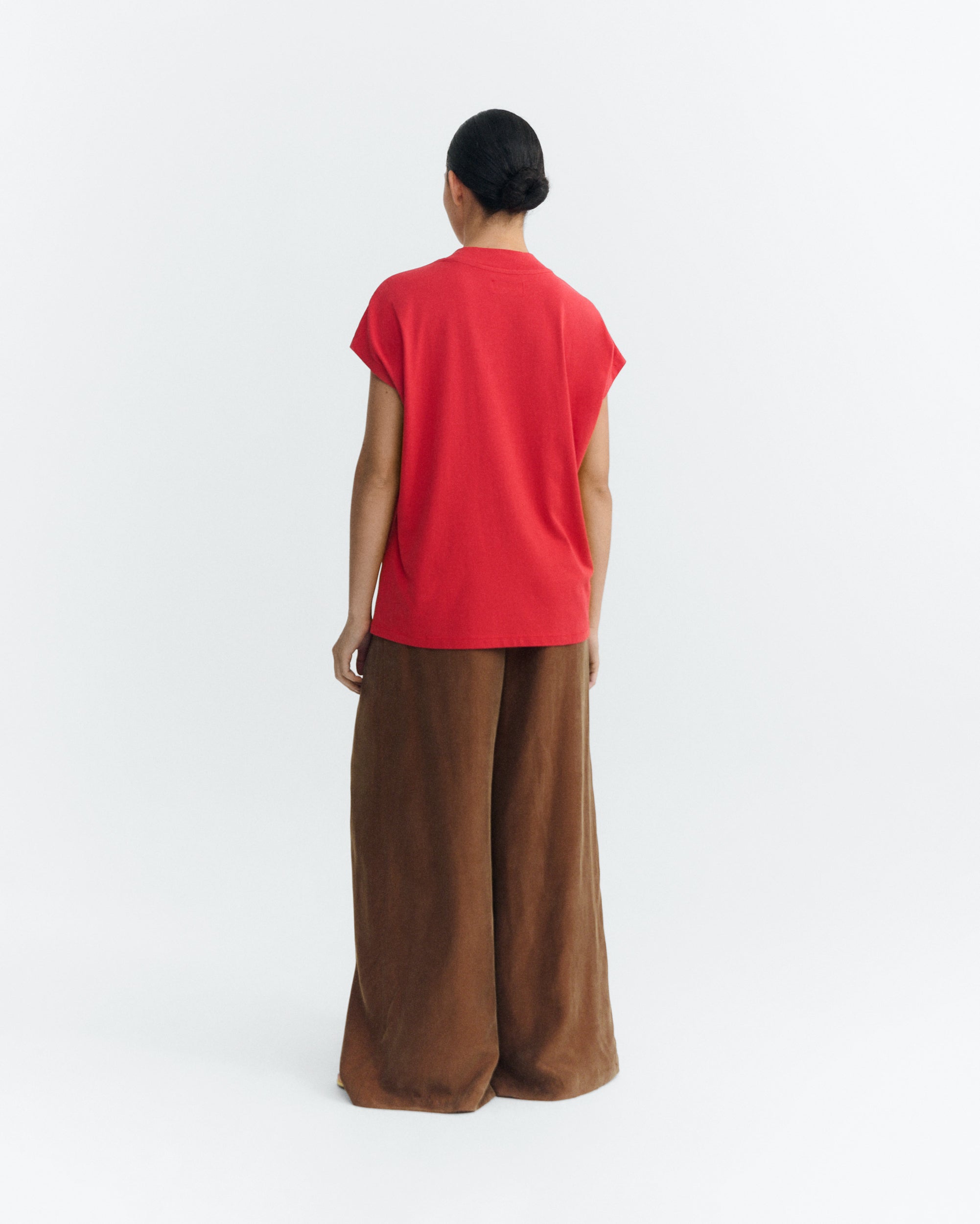 Camiseta básica roja Volta sostenible - 3