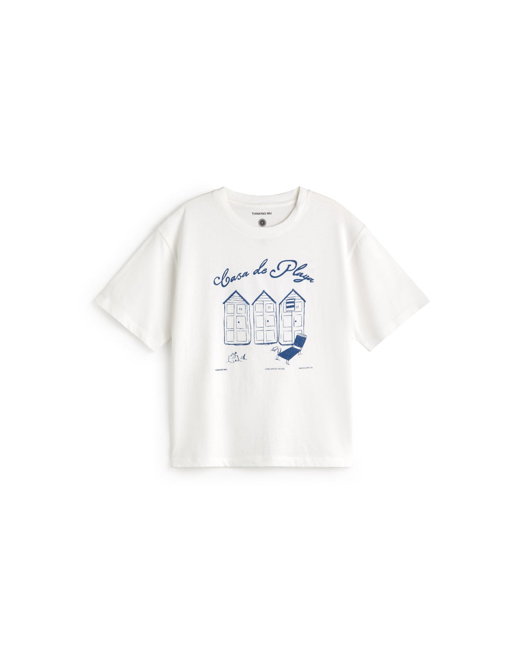 Camiseta oversize casa de playa Lena sostenible silueta - 1