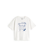 Camiseta oversize casa de playa Lena sostenible silueta - 1